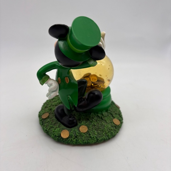 Disney WDW Parks Mickey Mouse Leprechaun St. Patricks Day Mini Water Snow Globe - Picture 6 of 10